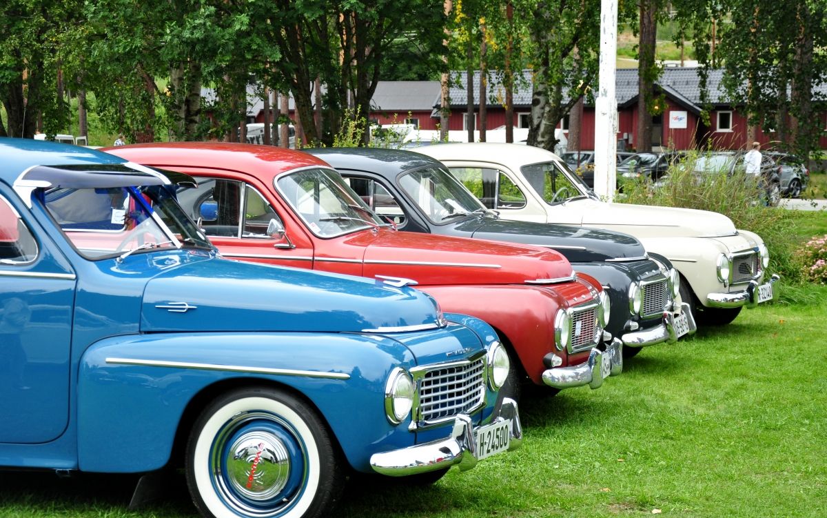 Fra en av mange Volvo-treff som holdes på Torpomoen hvert år. Foto: Anders Medhus